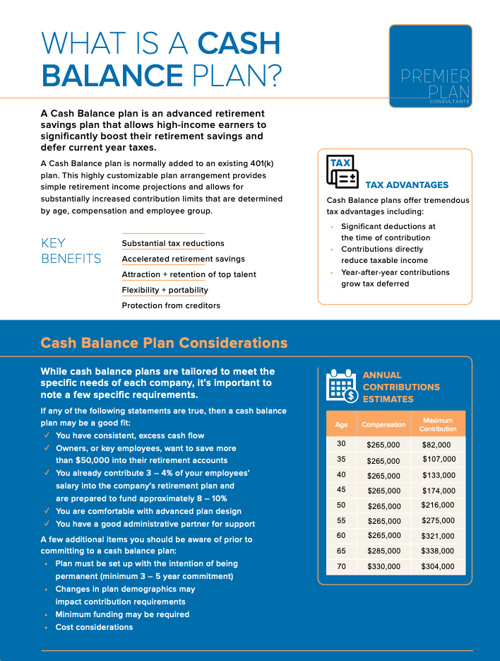 Cash balance: Professional pdf